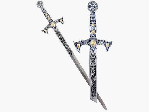 Sword Templar Order with decorative engraving