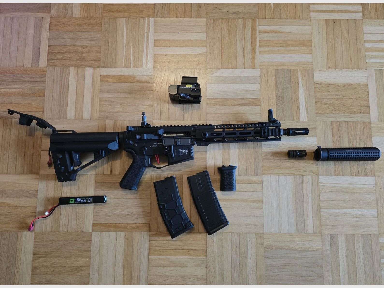 VFC Avalon Samurai Edge CQB Full Metal Gate Aster System S-AEG 6mm BB nero