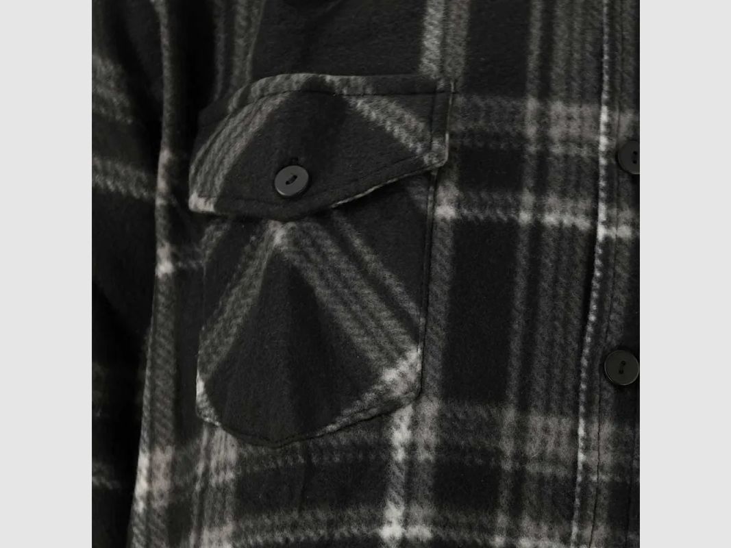 Herrenhemd aus grauem Polyester mit Karomuster M bis 3XL, Bild 11 von 14