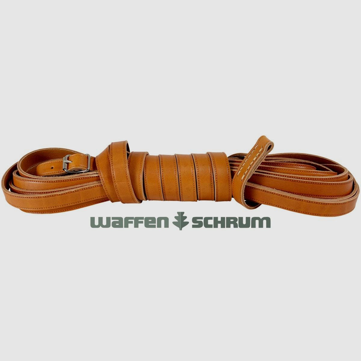 AKAH Schweißleine aus Fahlleder / Länge 10m / Breite: 20mm