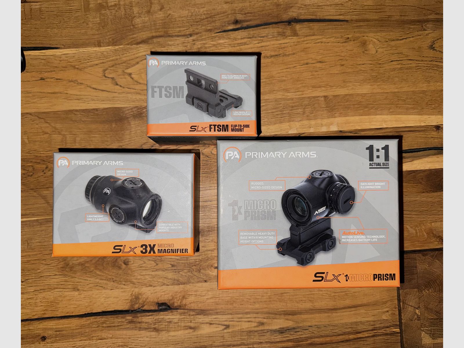 Primary Arms SLx Optik-Set – Mikro Prisma, 3X Vergrößerung & FTSM Montage