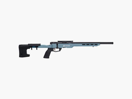 Savage B22 PRECISION TITANIUM BLUE .22 LR 18"/46CM 1/2"-28