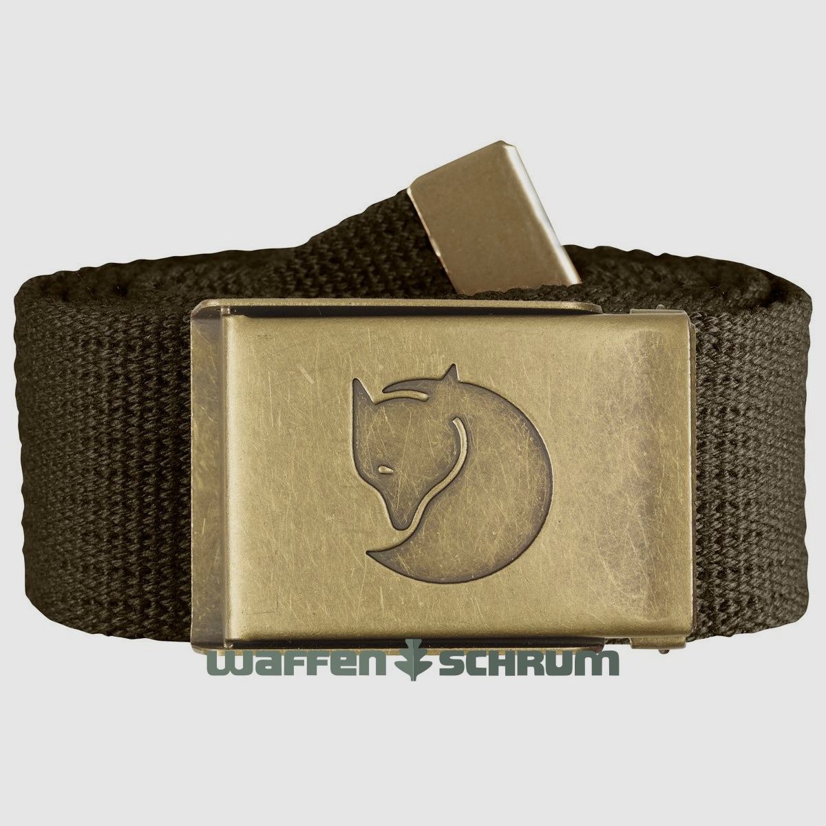 Fjällräven Gürtel Canvas Brass Dark Olive