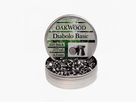 OAKWOOD BASIC 4,5MM DIABOLOS - 500 PEZZI