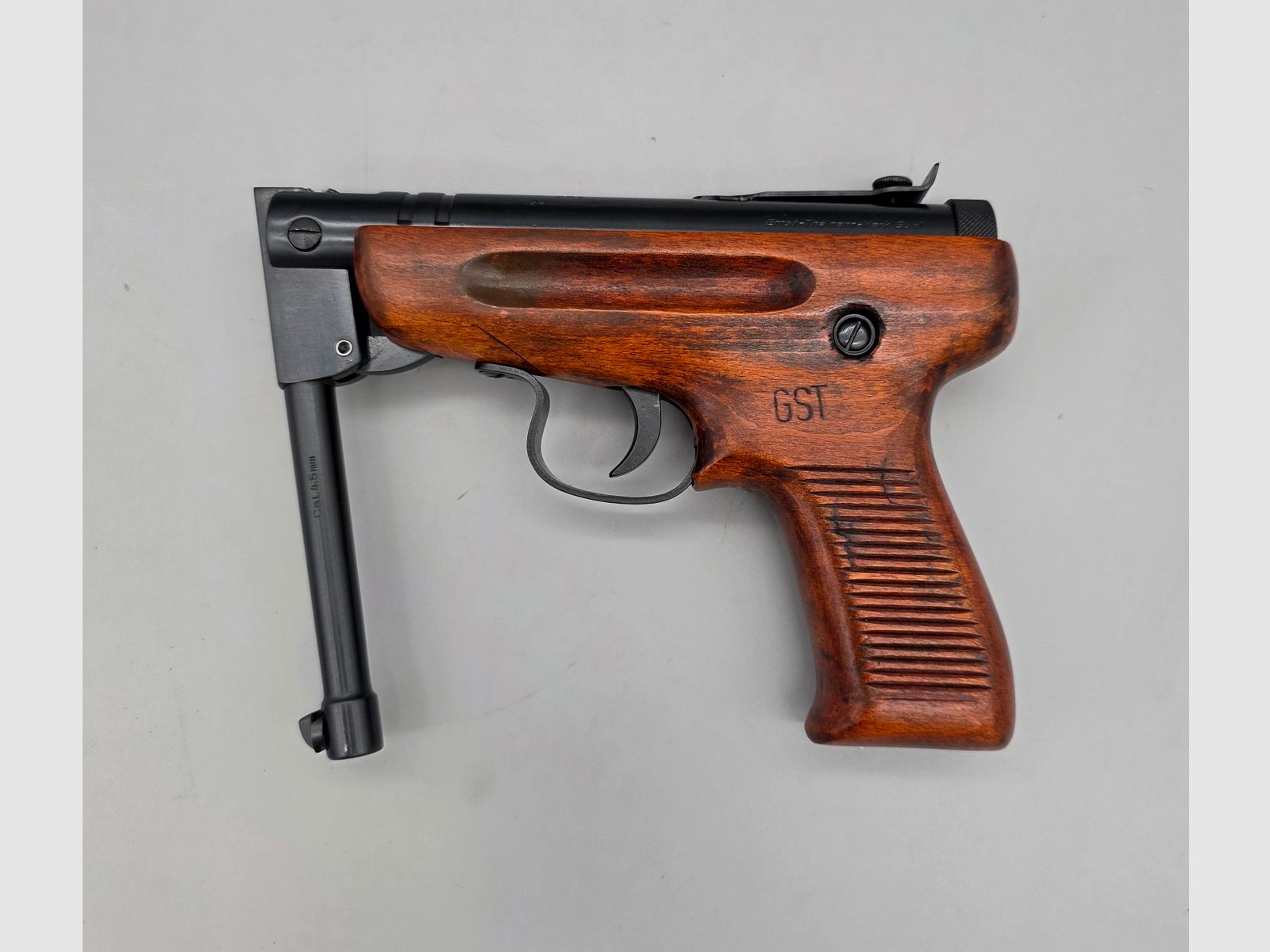 Restaurierte Luftpistole Haenel LUP54 selten zu finden Knicker Pistole GST LUP 54