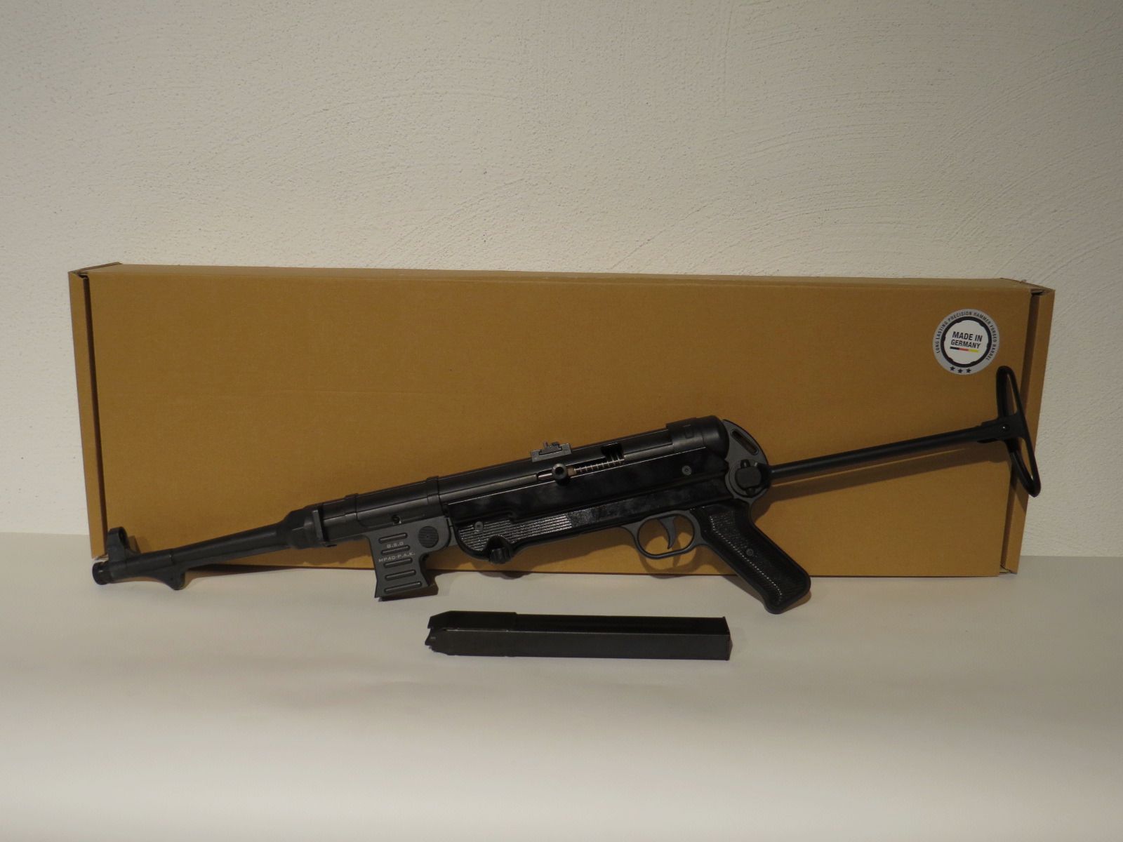 GSG (Schmeisser) MP40 - Czarny - 9mm P.A.K. - Gaz sygnałowy -