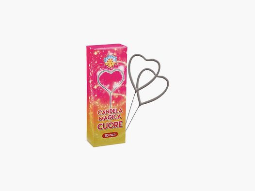 Scintille Candela Magica Cuore F1 V°D Packung mit 10 Stück