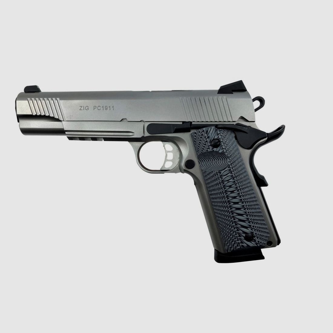 Pistola Tisas ZIG PC 1911 cal. .45ACP, acciaio inossidabile, 8 colpi, canna da 5"