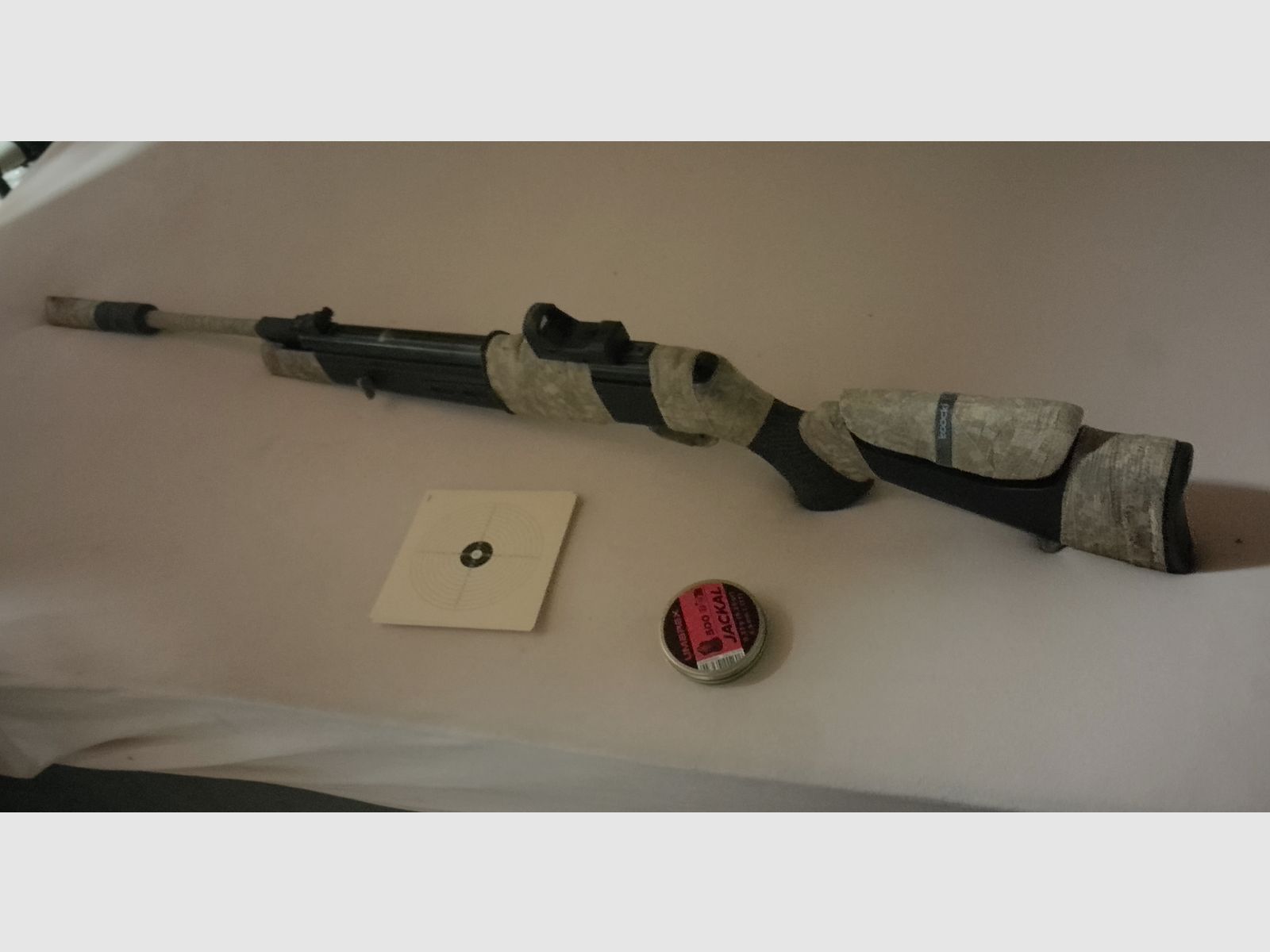 Goed onderhouden Mercury x tac 85 luchtgeweer kniklader 4,5mm .177 + doelwitten Target Diabolos Set Walther green Dot groene punt vizier