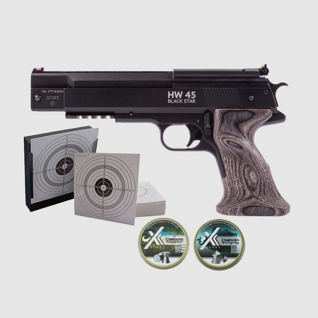 Weihrauch HW 45 Black Star Luftpistole Kal. 4,5mm