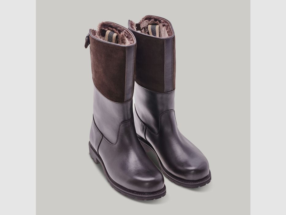 LUDWIG REITER Maronibrater® S.592-D-VD Juchtenleder/Veloursleder Mocca/Dunkelbraun, Bild 5 von 7