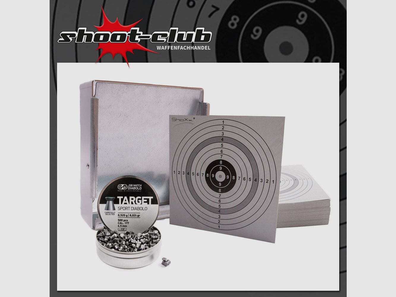 xxx Kugelfang + 120 Zielscheiben + JSB Target Sport Diabolos