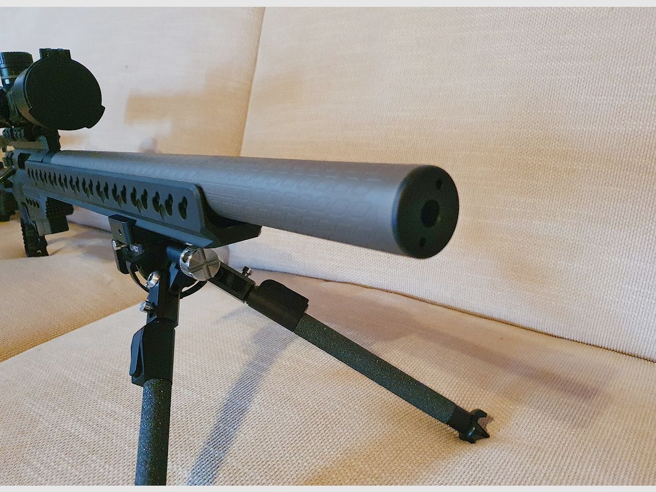 Direct beschikbaar: Speciale productie AI AT-XC Ongeschoten & Nieuw, met Custom B&T Titan-Integralsilencer (Hoofdwapen, accessoires en koffer inbegrepen. Glas/tweepoot tegen meerprijs)