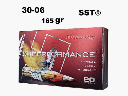 Hornady 30-06 SUPERFORMANCE SST 165 gr Munition