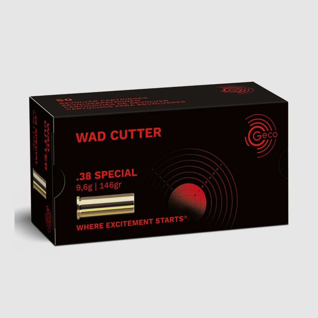 .38 Special GECO 146gr WAD-CUTTER