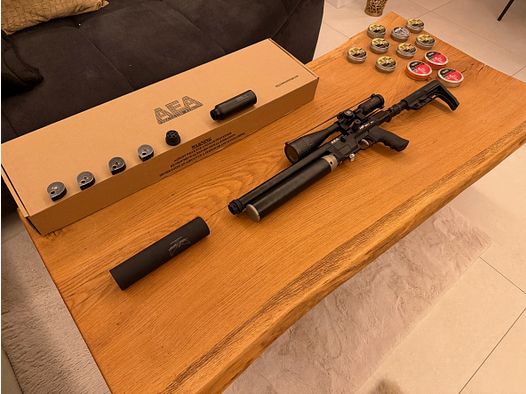 AEA HP Max MK2 + !!900 shots!! + JADS silencer + Hawke scope + lots of accessories