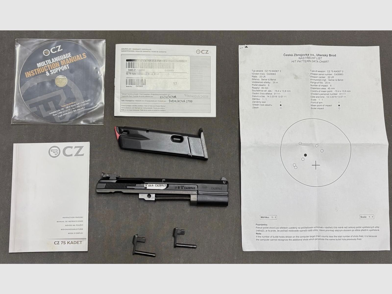 CZ 75 B / 85 - Kadet 2 wisselsysteem .22