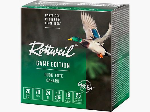 ROTTWEIL STEEL GAME - 20/70 - 24G - 3,0MM - 25 PIEZAS