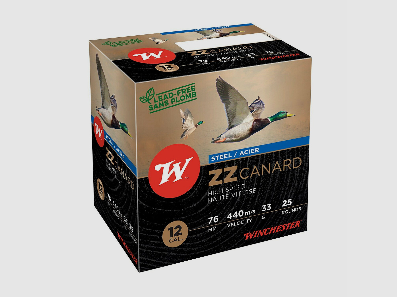 Winchester ZZ Canard Steel - Size 3 - 25 pcs