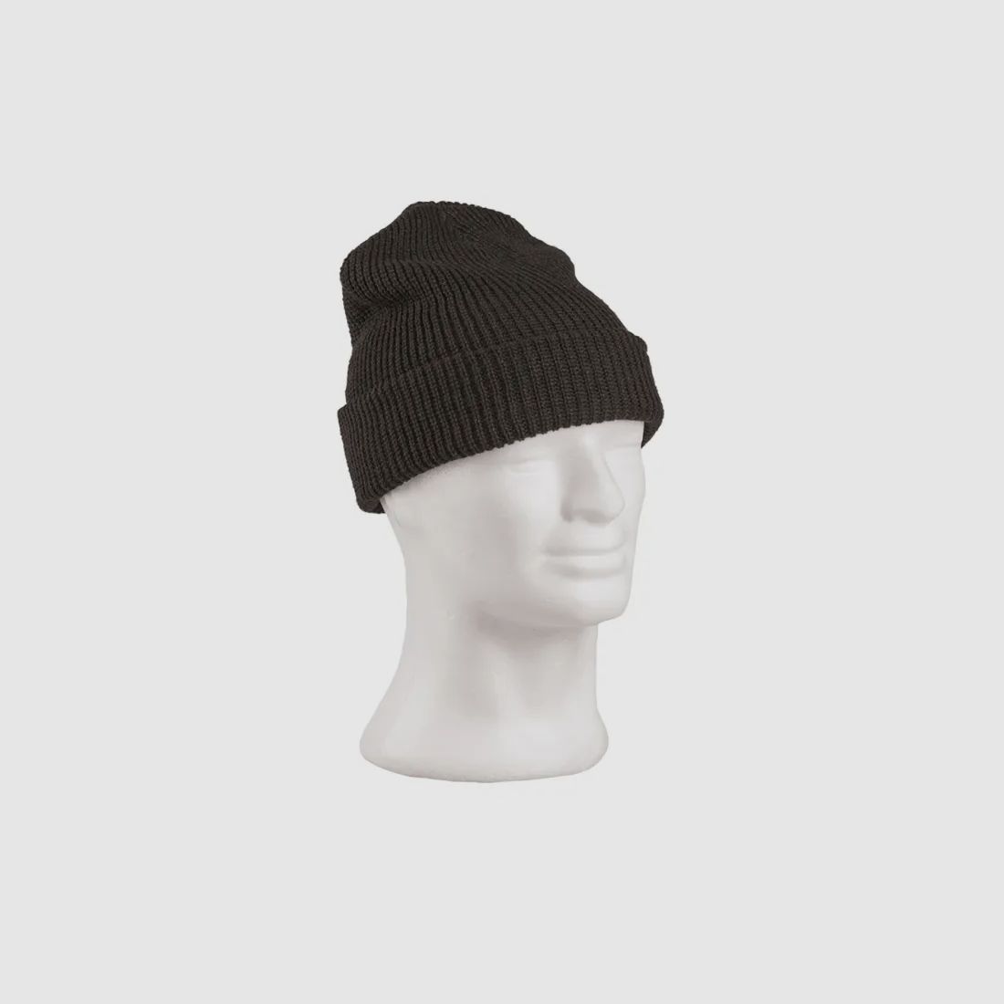 Rollstrickmütze Schwarz - Polyacryl - Unigröße