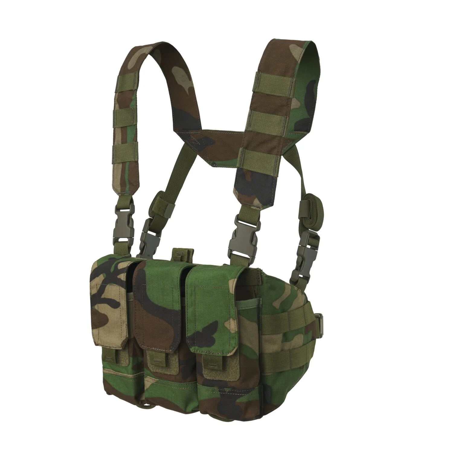 Chest rig HELIKON Chicom - Cordura - US Woodland -, image 2 of 18