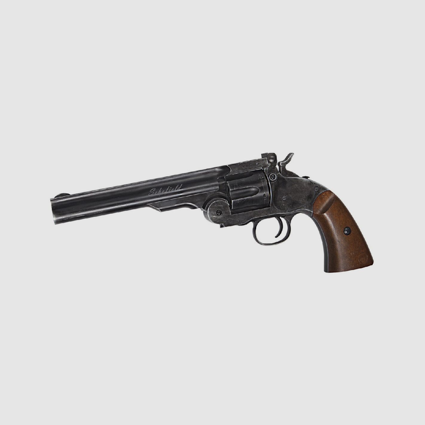 ASG – ACTION SPORT GAME Schofield 6" Revolver Black Full Metal – 6 mm Co2