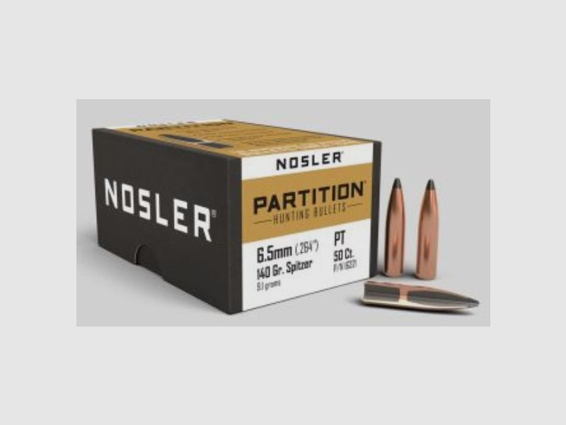 NOSLER BULLETS 6.5MM/.264 140GR PARTITION SP 50/150