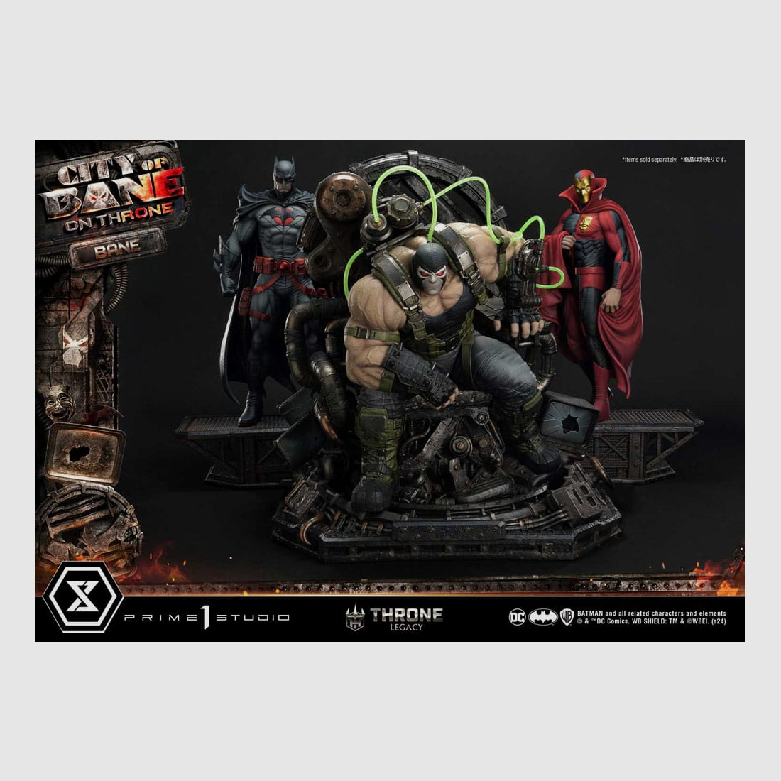 DC Comics Throne Legacy Collection Statue 1/4 Batman Bane on Throne Deluxe Bonus Version 61 cm | 42970