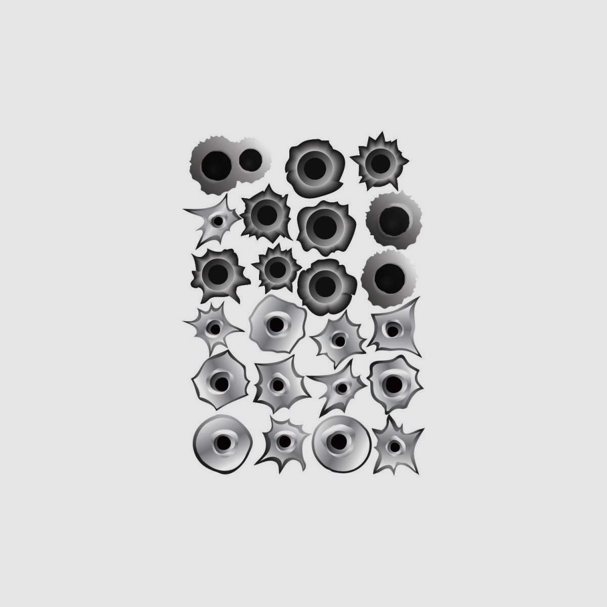 Eemann Tech Bullet Hole Stickers, image 1 sur 3