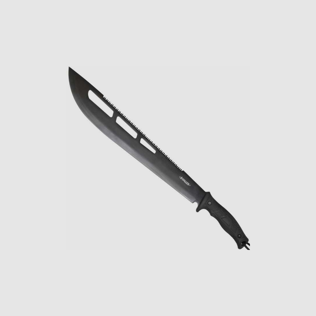 Haller Stahlwaren Machete Buschmesser rostfrei schwarz mit Nylonscheide