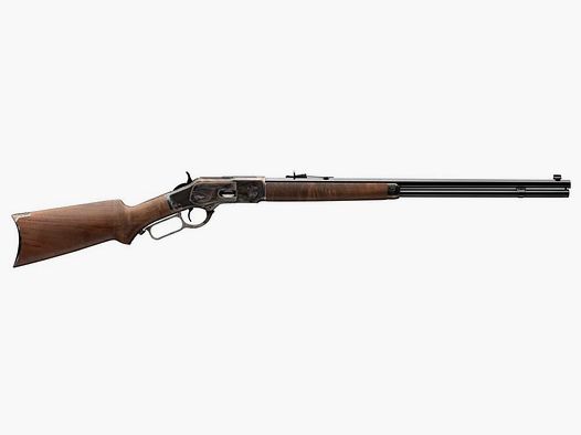 Winchester 1873 Sporter Octagon Pistol Grip Color Case Hardened (MIROKU MANIFATTURA) In Magazzino