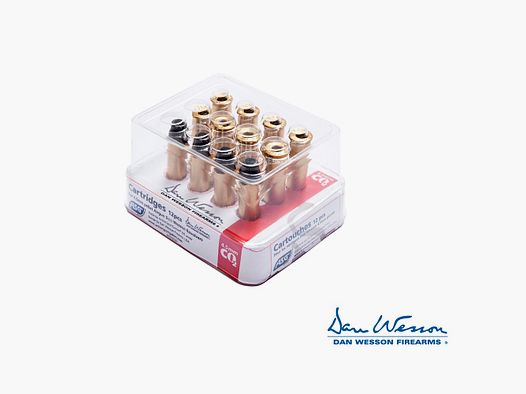 Dan Wesson Cartridges for Pellets – 4.5 mm Co2 Box of 12 pcs. Compatible with DW 1 Gen. DW 715