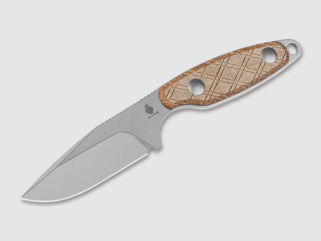 Kizer Muskrat Micarta Natural Messer