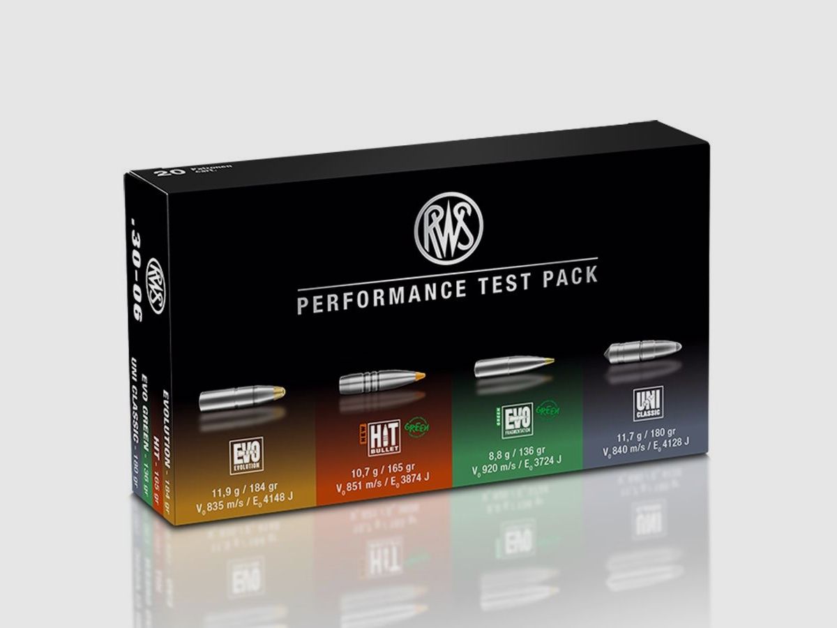 RWS munizioni per carabina .30-06 Trial Pack, immagine 1 di 3