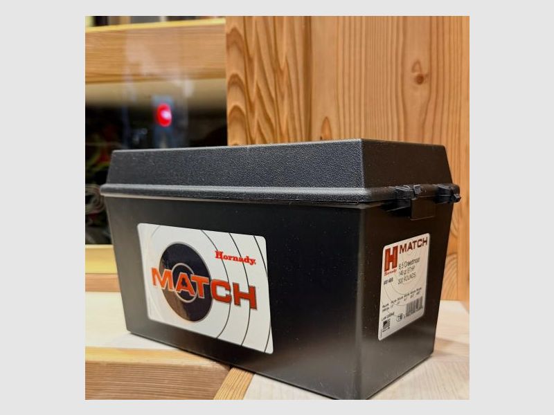 Hornady 6,5 Creedmoor Match BTHP 9,1g/140grs. 200 Schuss je Kiste