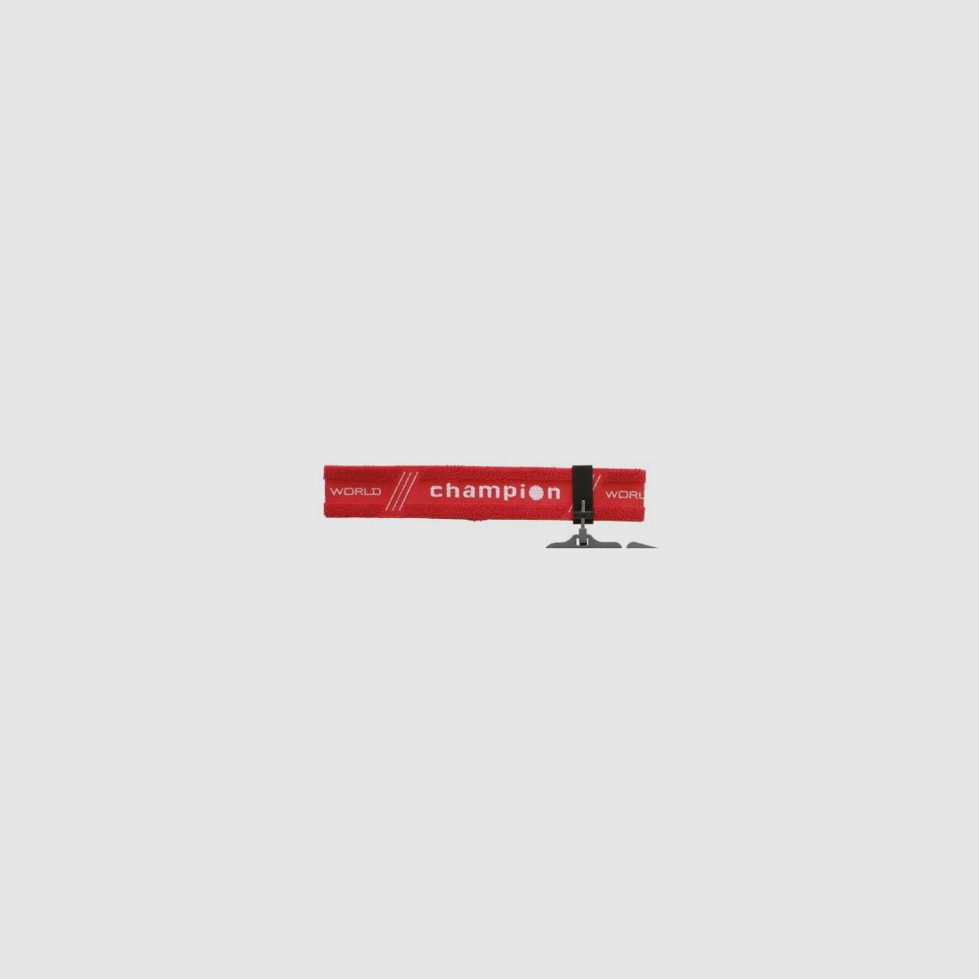 Gehmann Stirnband rot 30mm breit, Abdeckscheibe weiß