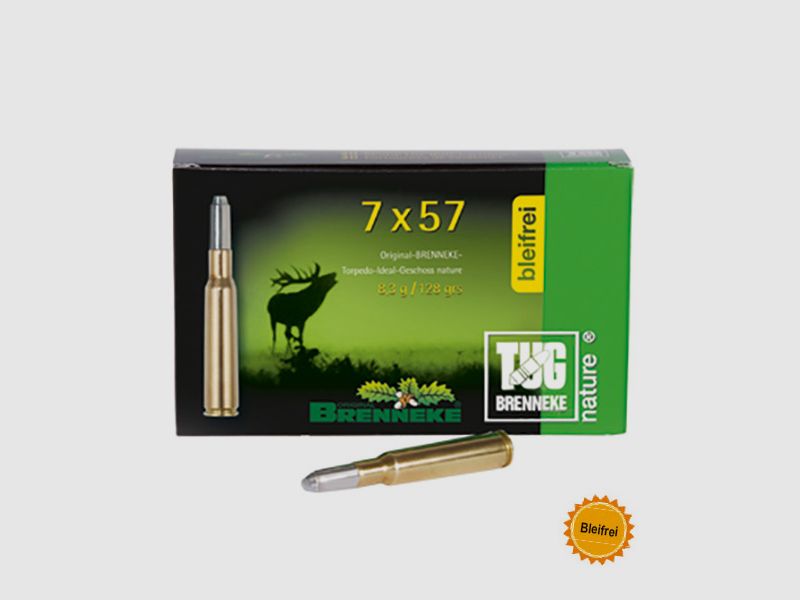 Brenneke 7x57 128GR TUG nature+ 20 patronen