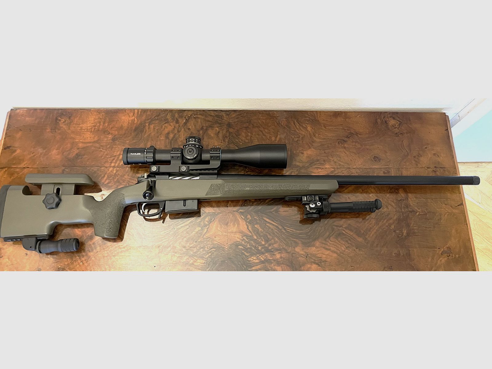 PSG Valkyrie in .308 Win including Kahles 624i 6-24x56 scope and accessories.