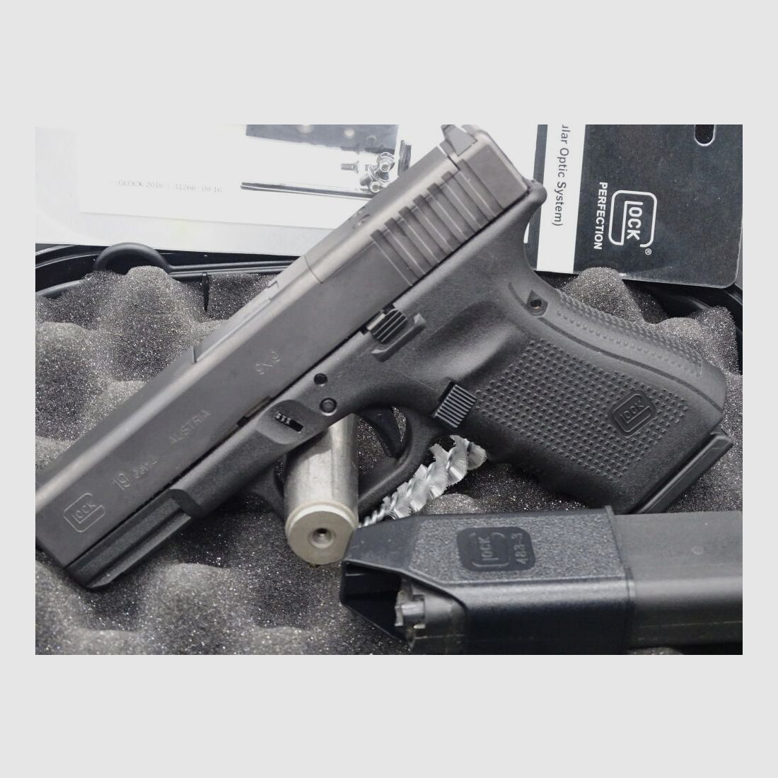Glock 19 Gen 4 MOS calibro 9mm Luger 19 Gen 4 MOS