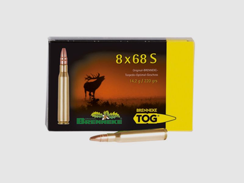 Brenneke 8x68 S 220GR TOG 20 cartouches