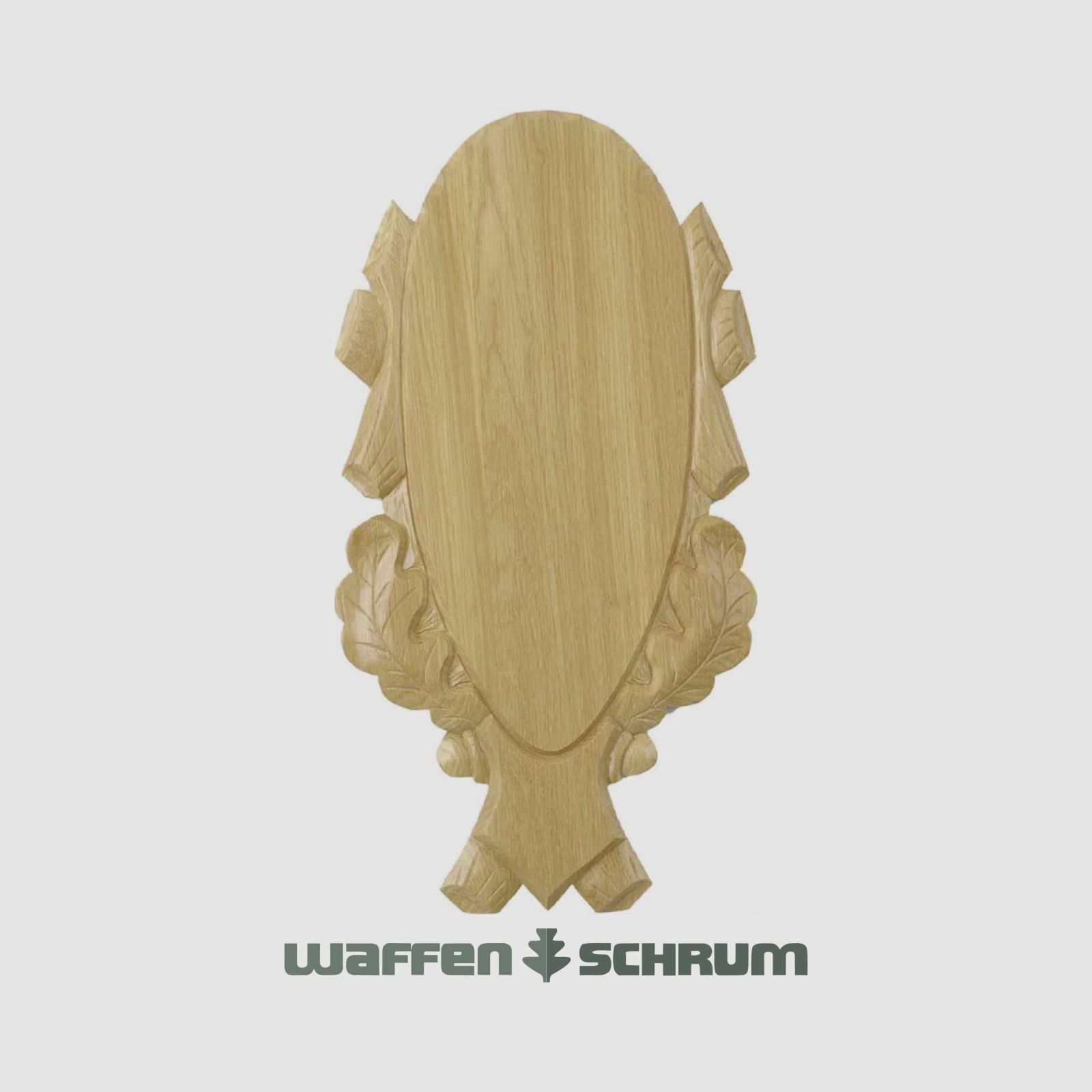 Eurohunt geweiht plank 45x20cm eik - licht - gesneden buitenafmetingen 57x33cm