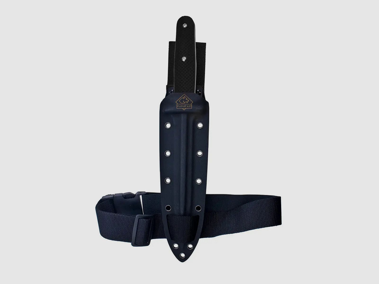PUMA XP couteau à cochon 13, couteau de scalpe, bois pakkah noir avec peau de poisson, étui en kydex, image 5 sur 5