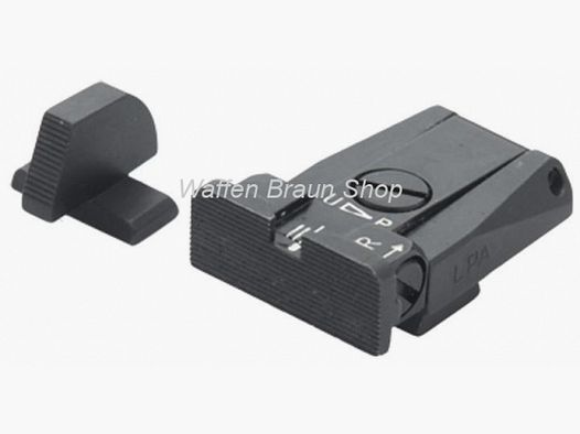 LPA Mikrometer-Visier "SPR96BE", für Beretta Stock und Brigadier, inkl. Korn