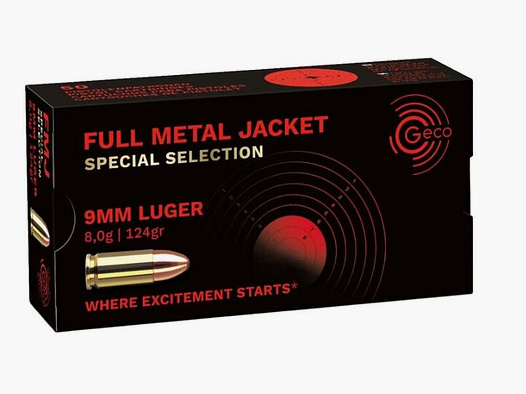 Geco FMJ 124grs./8.0g Special Selection