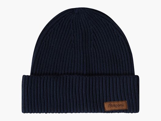 Bergans Nordmarka Merino Beanie Navy Blue One Size