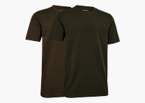 2-pack T-shirts - Fallen leaf / Timber - Maat: 2XL