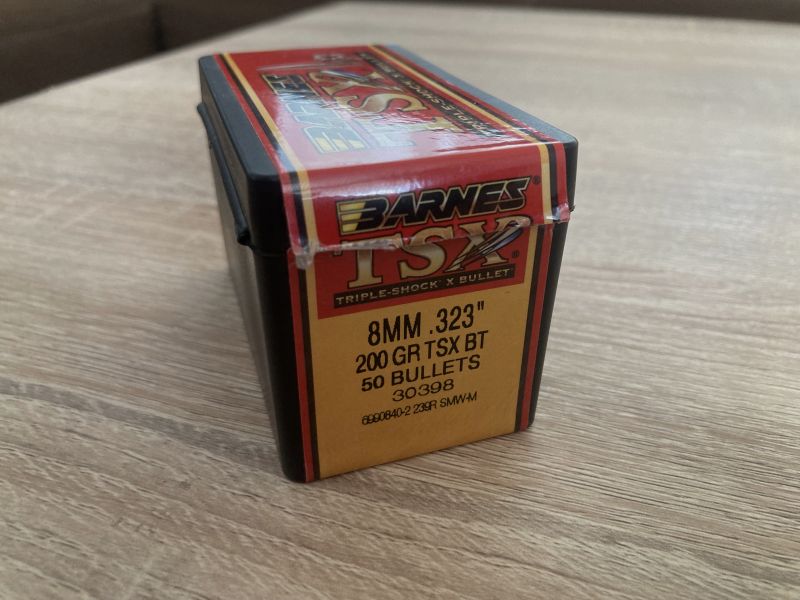 Geschosse Barnes 8mm .323" 200gr. TSX BT (bleifrei) 54 Stk.