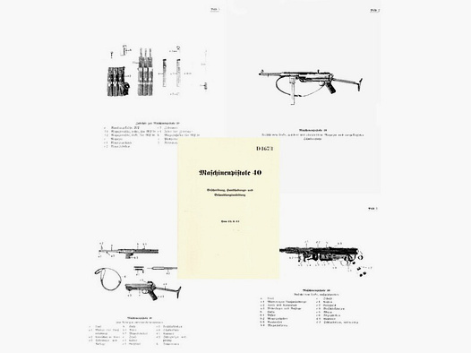 Nachdruck Dienstvorschrift MP 40 von 1942 Wehrmacht