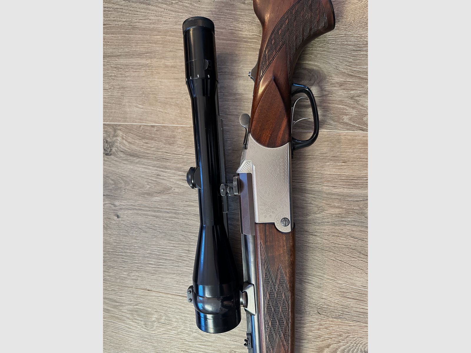 Blaser BBF, ES70, caliber 12/70, 7x57R, hand lever