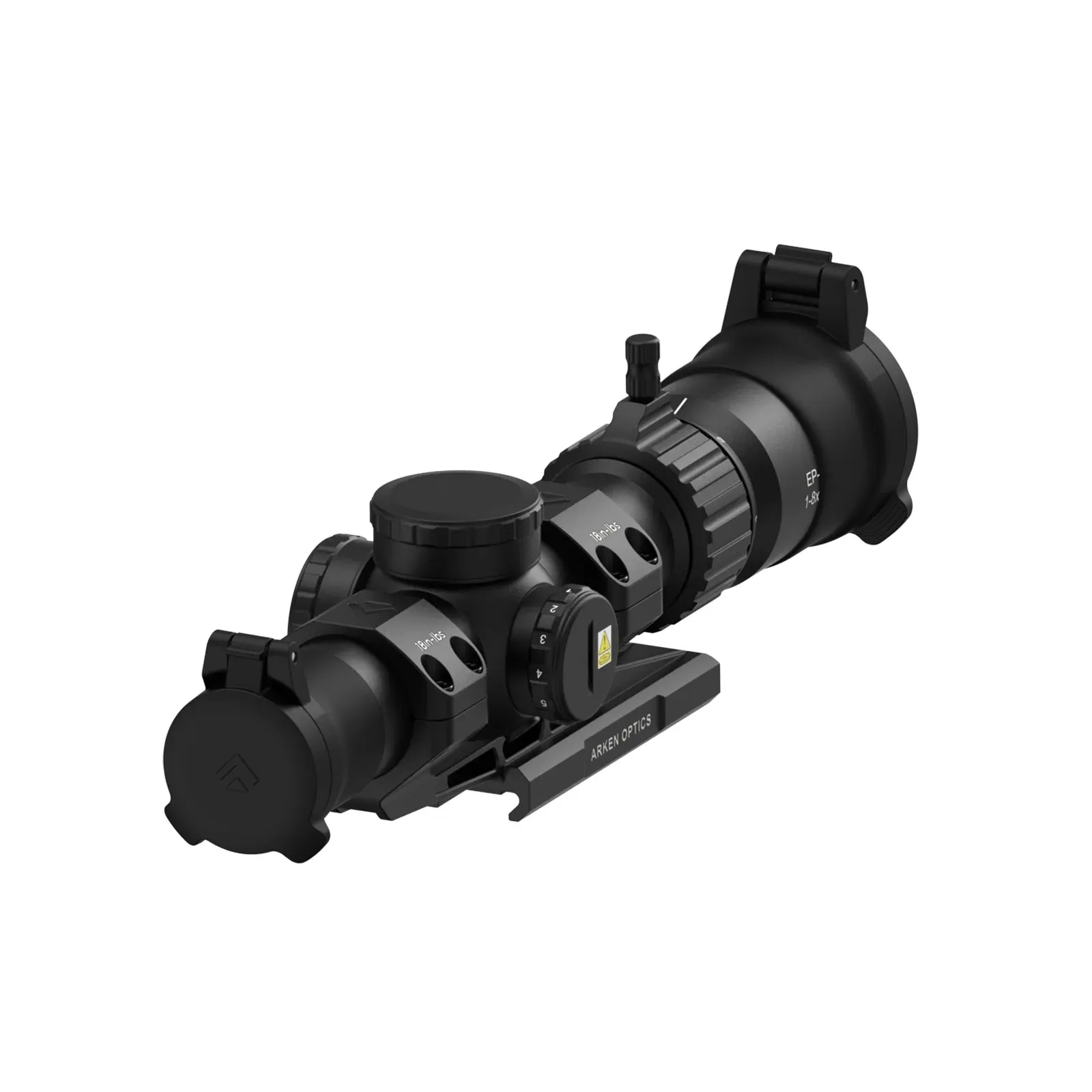 Arken Optics EP-8 1-8×28 FFP LPVO KLGrid cannocchiale da puntamento con montaggio, immagine 2 di 7